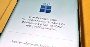Bei mir steht jetzt nur das ic. Telekom Gratis Datenvolumen Meinmagenta App Aktion