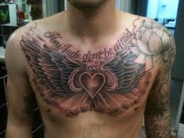 Heart Tattoos For Men Design Ideas For Guys Wing Tattoo Men Tattoos For Guys Chest Tattoo Men