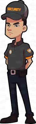 A Security Guard At Ease Security Guard Guard Navy Blue Pants