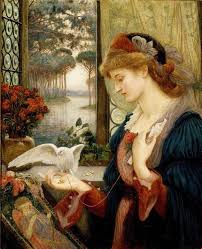 Marie Spartali Stillman Messaggero D Amore 1885 Acquerello Delaware Art Museum United States Wilmington De Arte Della Pittura Dipinti Arte