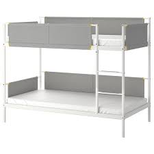 Ikea trysil bed frame assembly. Vitval White Light Grey Bunk Bed Frame 90x200 Cm Ikea
