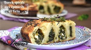 Borek Turque En Forme Spirale Aux Epinards Et Feta Entree A La Pate Fil Recette Turque Pate Filo Epinard