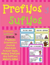 Sufijo Worksheets Teaching Resources Teachers Pay Teachers