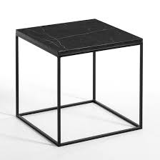bout de canape plateau marbre mahaut bout de canape table basse en marbre noir table basse metal