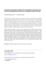 Buku teks merupakan sumber informasi yang disusun dengan struktur dan urutan berdasarkan bidang ilmu tertentu. Pdf Peranan Bahan Bantu Mengajar Dan Persekitaran Maklum Balas Dalam Meningkatkan Kualiti Pembelajaran Pelajar