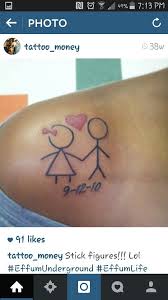 I can only speak for their service as far as giving a. Marriage Tattoo Marriage Tattoos Tattoos Stick Figures