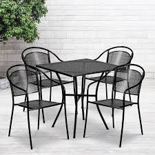 3 pieces patio set outdoor wicker chair patio furniture sets modern set rattan chair conversation sets lawn chair with coffee table for yard and bistro (black). Wow Metal Patio Table And Chair Sets Enhance Your Space