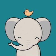 How to draw a kawaii elephant, is the subject of our video today.in this video learn how to draw a kawaii elephant, you just have to follow the step by step. Kawaii Cute Elephant Poster By Wordsberry In 2021 Cartoon Elephant Drawing Cute Cartoon Drawings Elephant Poster