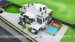 Pool house plans and cabanas. House Design With Swimming Pool Architecture Design Naksha Images 3d Floor Plan Images Make My House Completed Project