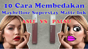 Cara mengetahui lipstik maybelline asli dan palsu. 10 Cara Membedakan Maybelline Superstay Matte Ink Asli Palsu Youtube
