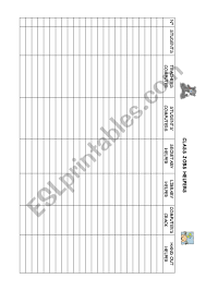 class job chart esl worksheet by englishbutterflies