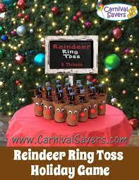 Reindeer Ring Toss Game Cute And Easy Christmas Carnival Game Christmas Carnival Christmas Party Games Christmas Games For Kids