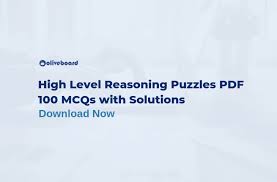 Puzzle types with problems and solutions. 100 High Level Reasoning Puzzles Pdf For Ibps Clerk Prelims Download