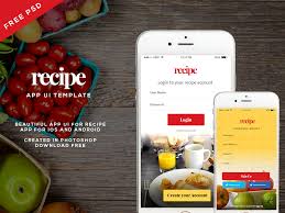 Android apps on google play. Free Recipe App Ui Psd For Ios And Android Follow On Behance