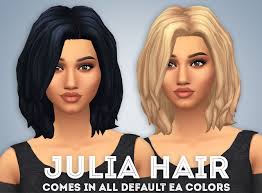 It's fun to do crazy challenges or try to get your sim to reach . Julia Hair Ivo Sims Sims 4 Maxis Match Custom Content Mm Cc Sims Hair Sims 4 Hair Styles