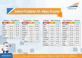 Check spelling or type a new query. Kereta Api Indonesia ×'×˜×•×•×™×˜×¨ Hi Buat Kalian Yang Pengen Wara Wiri Cilacap Jogja Solo Pp Nih Silakan Like Love Jadwal Perjalanan Ka Wijayakusuma Ayonaikkereta Kai72 Https T Co Gry0wd0yxv