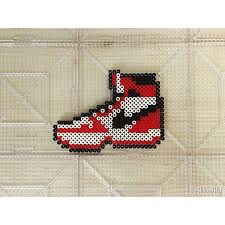 Nike Shoe Perler Beads By Hannah Easy Perler Bead Patterns Plastic Bead Crafts Perler Bead Patterns