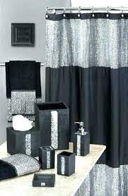 Silver Bathroom Accessories Sets Ideas Black Shower Curtains Gray Shower Curtains Silver Bathroom