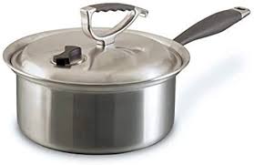 New Cookcraft Stainless Steel 3 Ply Bonded Cookware Sauce Pan 3 Quart Silver Clad Aluminum Core With Vented Latch Lid Online Nanakoshopping In 2020 Saucepan Cookware Set Cookware