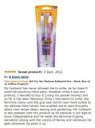 41 Of The Most Hilarious Amazon Reviews Ever Funny Amazon Reviews Amazon Comments Bic For Her