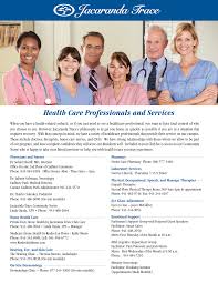 Health Care Professionals and Services