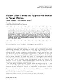 Aggressive behavior within society may drive the desire for violence on television, in video games and the news, according to jonathan freedman, former chair of the department of psychology at the university of toronto 1. Video Game Violence Research Paper Free Violent Video Games Essays And Papers Help Me