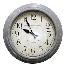 Horloge Bois William Gris Diam 52 Cm Leroy Merlin