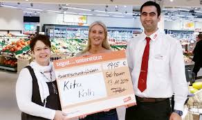 Musterscheck für spendenübergabe kostenlos / scheck vektor kostenlos 64. Spende An Kindergarten Und Eroffnungsgewinnspiel Voller Erfolg Tegut