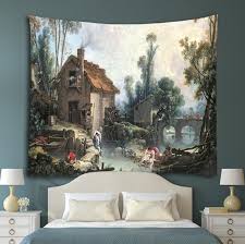 Turn your home outfits into super extra ootds. Pretty Scenery Painting Tapestry European Style Wall Hanging Tapestries Home Office Decoration Blanket Beach Towel Bikini Cover Hanging Tapestry Wall Hanging Tapestrytapestry Hanging Aliexpress