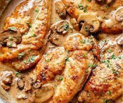 Receitas De Portugal Frango Com Cogumelos E Vinho Do Porto Pollo Marsala Pechugas Con Champinones Receta Pollo Con Champinones