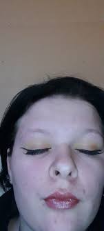 Sunset eyeshadow blend results