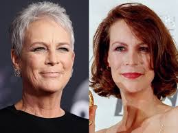 Jamie lee curtis' cropped, silver locks give her an energetic and fresh look that translates well for many hair. Photos Celebrities Without The Hair They Re Known For
