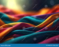 Beautiful Background of Colorful Satin Fabric Stock Illustration