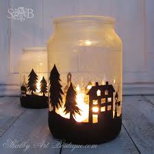 6 Glass Christmas Decorations Glass Art Mason Jar Christmas Decorations Christmas Jars Glass Christmas Decorations