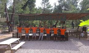 Visitors can choose to fly from tree to tree, up to 15 meters height using special equipment. Adventure Park Activities Malakasa Attiki Central Greece Yallou