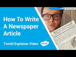 Explore more than 10,000 'ks1 newspaper examples' resources for teachers, parents and pupils How To Write A Newspaper Article Report Writing Ks2 Youtube
