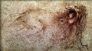 The mechanism would have made the lion move its legs and open its mouth. Sketch Of A Roaring Lion By Leonardo Da Vinci For Sale Jacky Gallery Oil Paintings Reproductions And Supplier