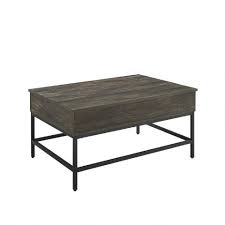 It comes in a small footprint with dimensions of 46x 26x 18 inches thus occupying minimal space while providing. Brown Ash And Matte Black Lift Top Owen Coffee Table World Market