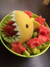 Melonen Hai Hier Findet Ihr Meine Anleitung Dazu Melonen Hai Melonen Party Snacks Ideen