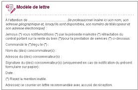Lettre Type Retractation 14 Jours Les Lettres Types