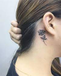 A heavenly behind the ear tattoo design for girls and women. 35 Stunning Behind The Ear Tattoo Ideas You Would Fall In Love With Women Fashion Lifestyle Blog Shinecoco Com