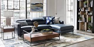 Wählen sie sofas aus vielen verschiedenen farben. Modern Living Room With Tara Blue 2 Piece Right Facing Chaise Sofa Living Spaces