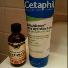 Mixing A Dab A Little Goes A Long Way Of Tea Tree Oil In My Cetaphil Daily Lotion Applying Da Tea Tree Oil Face Tea Tree Oil For Acne Tea