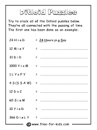 366 d in a l y is 366 days in a leap year. Ditloid Puzzle Sheet Pdf