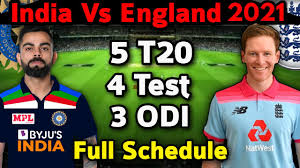 Ind vs eng test series: India Vs England Series 2021 Bcci Announced Full Schedule Ind Vs Eng Test T20 Odi Series 2021 Youtube