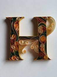 A collection of the top 23 letter h wallpapers and backgrounds available for download for free. The Letter H Kagit Oymaciligi Sanati Quilling Tasarimlari Kagit Oymaciligi