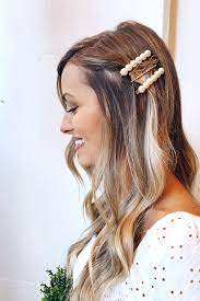 Hadley Pearl Rhinestone Hair Clip Set Gold Hair Clips Clip Hairstyles Scarf Hairstyles