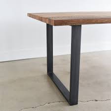 These cool table legs are sure to transform your home. Industrial Modern Dining Table U Shaped Metal Legs What We Make
