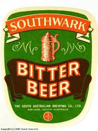 Labels Southwark Bitter Beer South Australian Brewing Co Ltd Adelaide South Australia Australia Vintage Beer Labels British Beer Beer