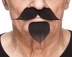 Includes long and short goatee beard styles and goatee growing and trimming tips. Amazon Com Mustaches Self Adhesive Novelty Fake Handlebar With A Goatee Black Color Clothing